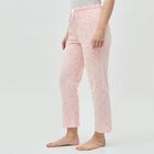 Women's Light Pink Relaxed Fit Cotton Blend Pyjama, हल्का गुलाबी, small