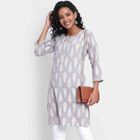 Printed Kurta, Light Grey, small image number null