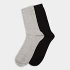 Men's Socks (Pack of 2), Black, small