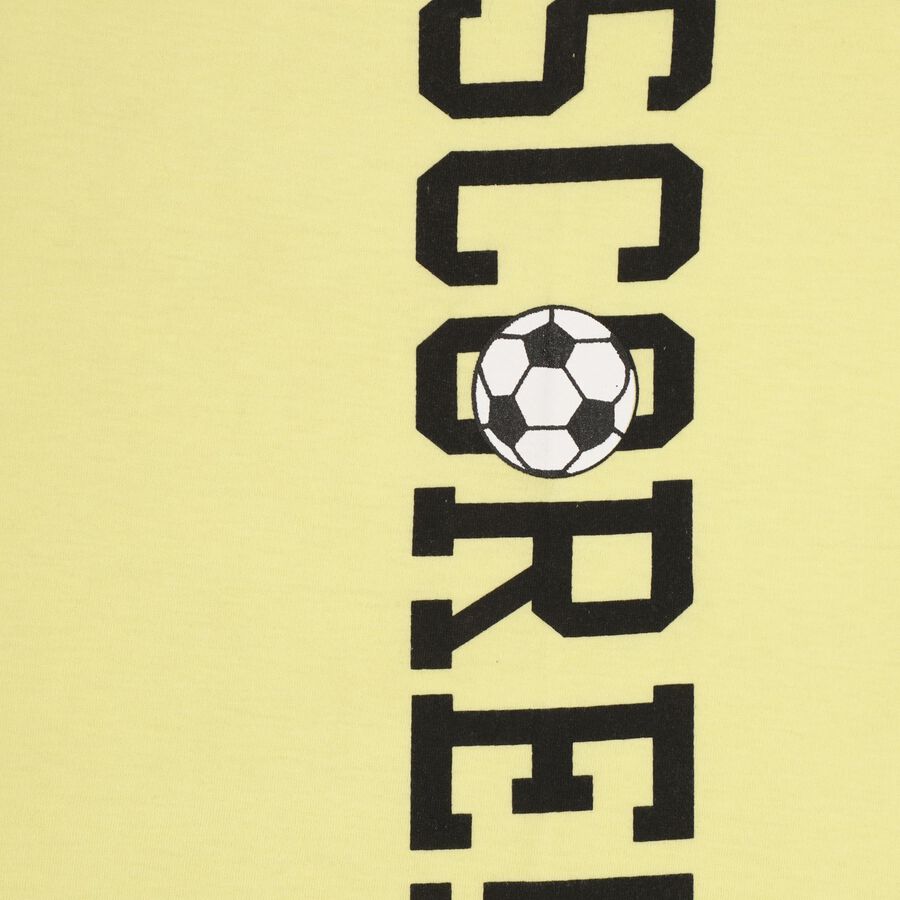 Boys' Half Sleeves T-Shirt , Yellow, large image number null