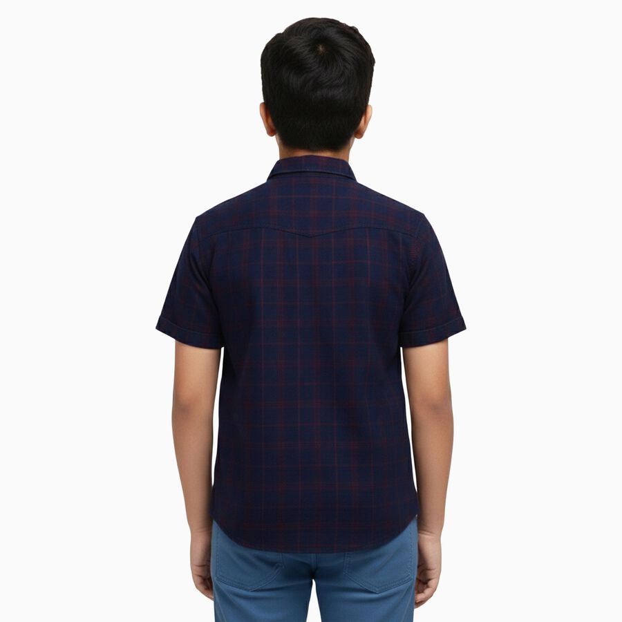 Boys' Casual Shirt, नेवी ब्लू, large image number null