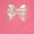 Girls' 100% Cotton T-Shirt, गुलाबी, small