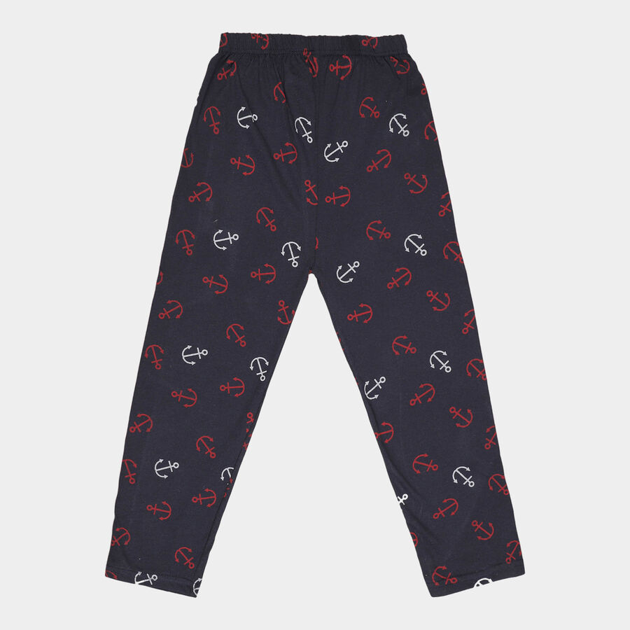 Boys All Over Print Pyjama, Navy Blue, large image number null