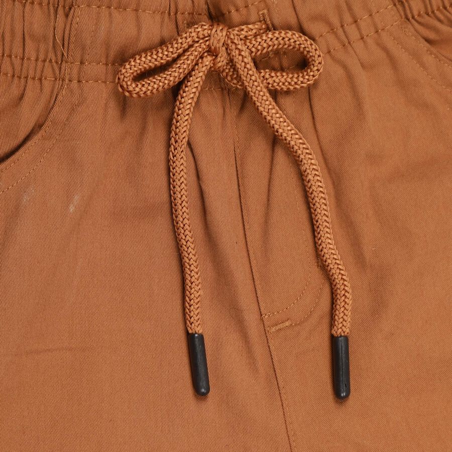 Boys' 100% Cotton Basic Five Pockets Trouser , Brown, large image number null