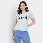 Ladies' 100% Cotton Round Neck T-Shirt , Light Green, small image number null