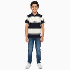 Boys' Half Sleeves T-Shirt, नेवी ब्लू, small image number null