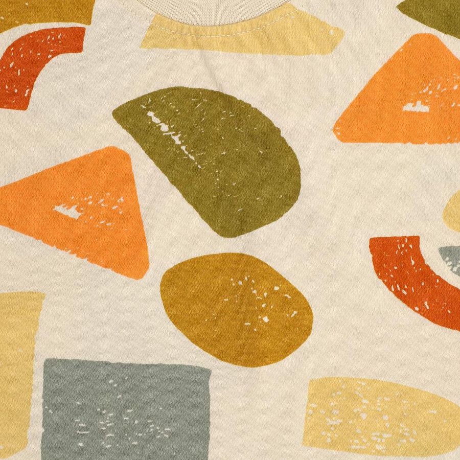 Infants' Olive Cotton Round Neck Geometric Baba Suit, Olive, large