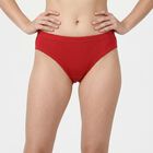Women's Red Regular Fit Solid Panty, मरून, small