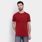 Cotton Solid Round Neck T-Shirt, Maroon, small image number null