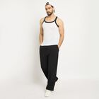 Men's 100% Cotton Gym T-Shirt , White, small