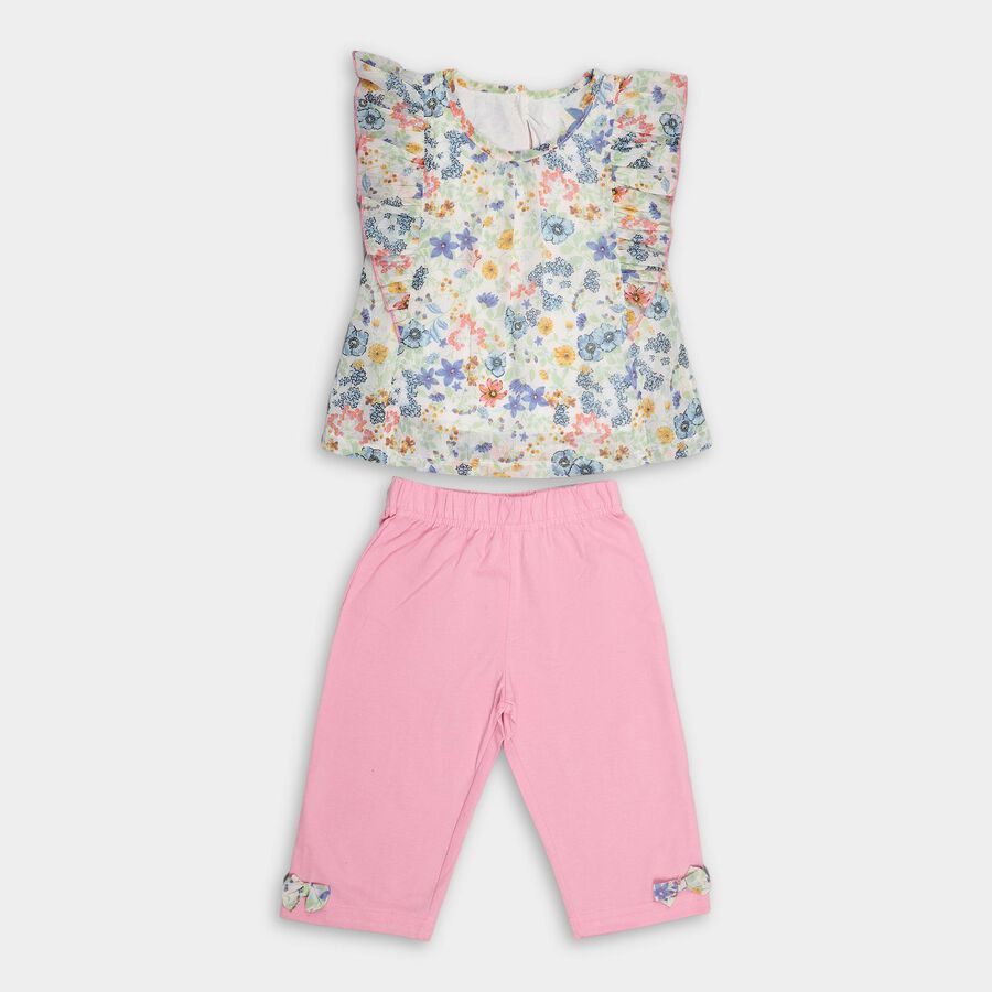Girls' Capri Set, Light Green, large image number null