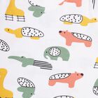 Infants' Olive Cotton Round Neck Animal Printed Baba Suit, Olive, small image number null