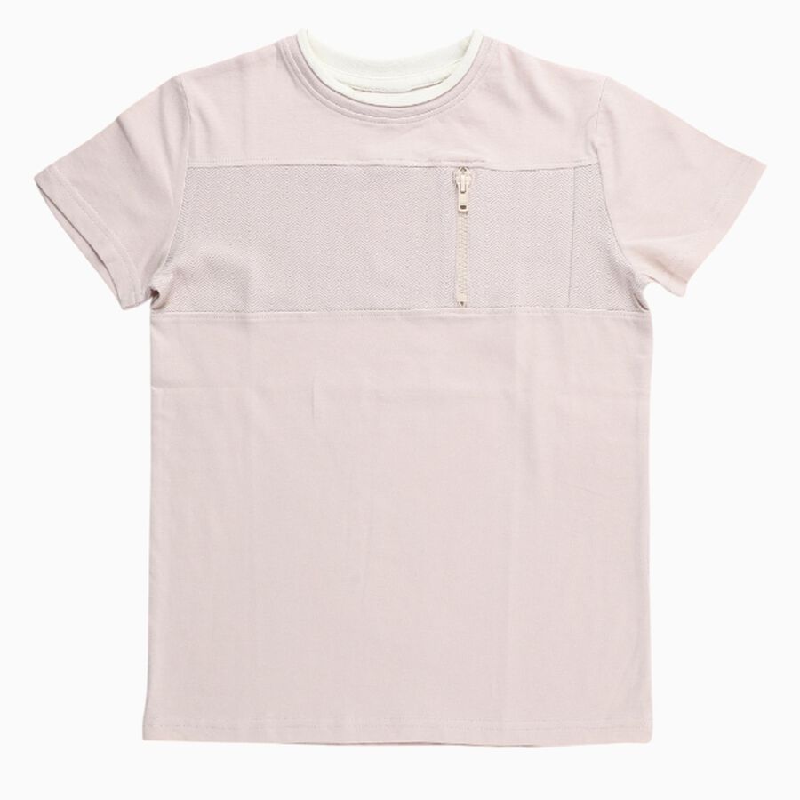 Boys' Half Sleeves T-Shirt, गहरा पीला, large image number null