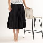 Ladies' Pleated Skirt , काला, small image number null