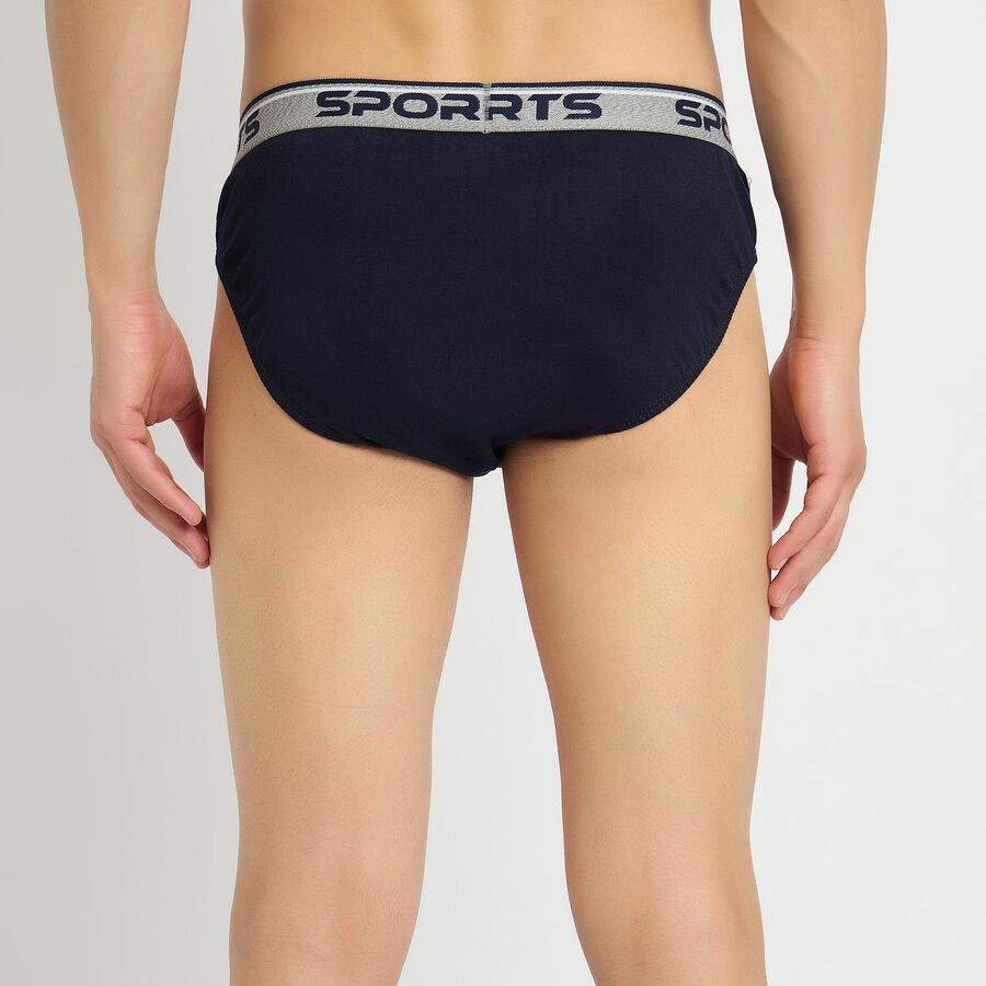 Men's 100% Cotton Briefs , Navy Blue, large image number null