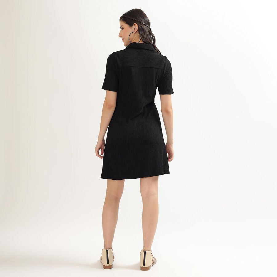 Ladies' A Line Dress , काला, large image number null