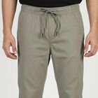 Men's Grey Slim Fit Casual Trousers, Light Grey, small