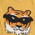 Boys Mustard Yellow Cotton Round Neck Casual T-Shirt, पीला, small image number null