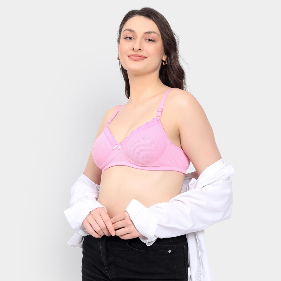 Ladies' Bra , हल्का गुलाबी, large image number null
