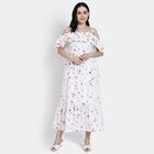 Ladies' 100% Cotton Dress, Off White, small image number null