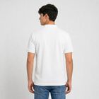 Men's White Cotton Polo Neck Polo T-Shirt, White, small