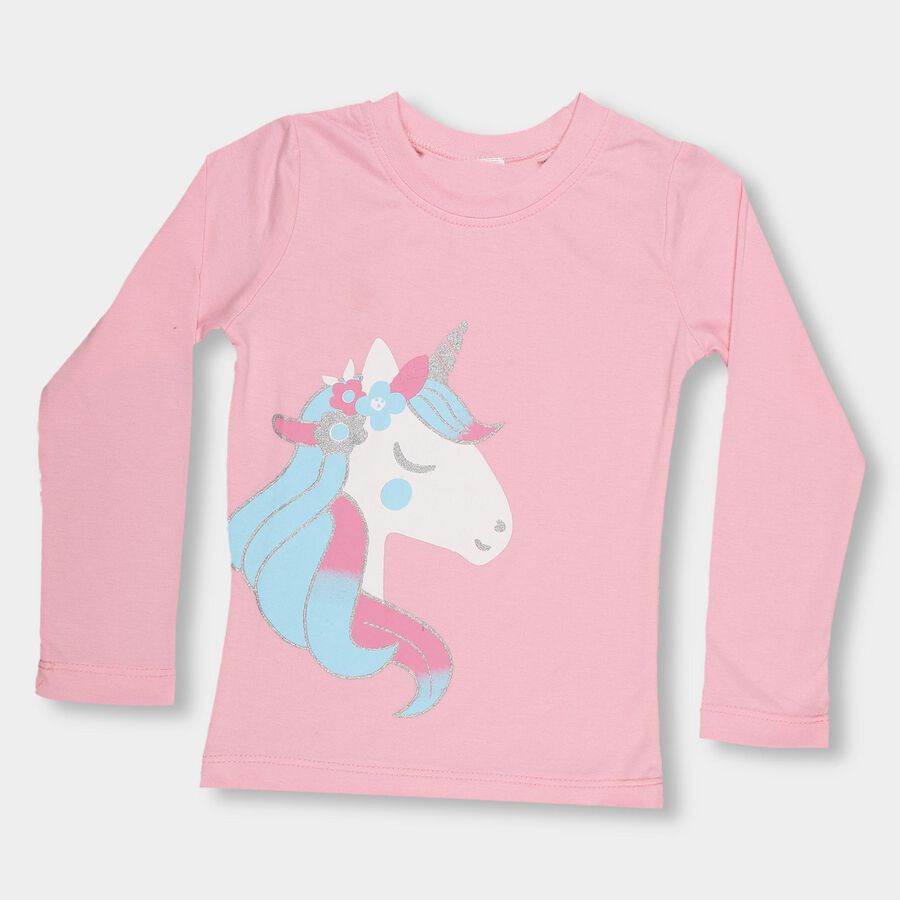 Girls' Top , Light Pink, large image number null