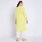 Ladies' 100% Cotton Kurta , हल्का हरा, small image number null