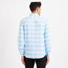 Cotton Checks Casual Shirt, Light Blue, small image number null