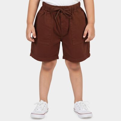 Boys Maroon Regular Fit Casual Bermuda Shorts