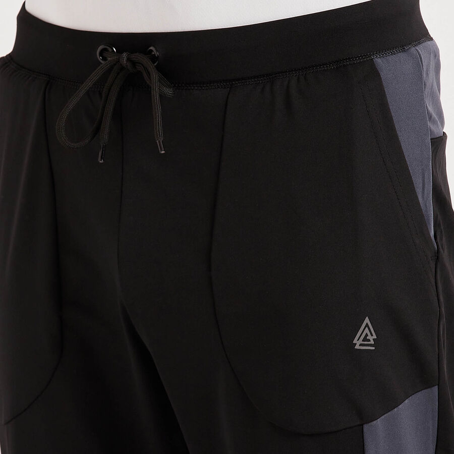 Cut & Sew Track Pants, Black, large image number null