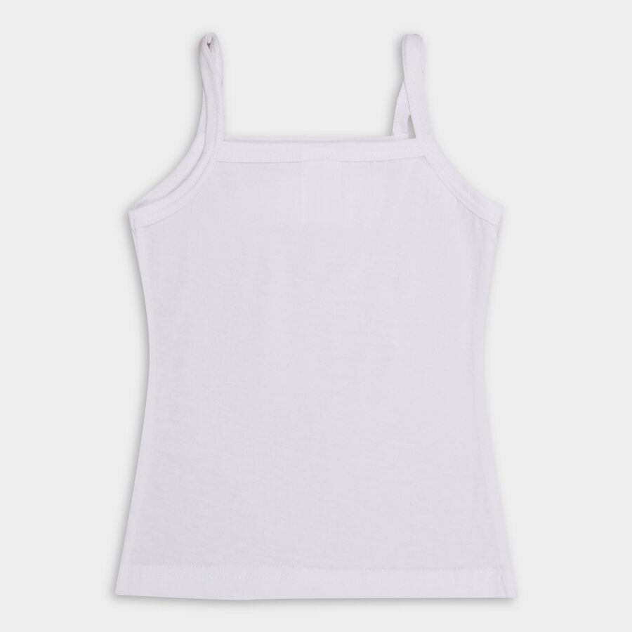 Girls' 100% Cotton Vest , Beige, large image number null