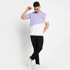 Cotton Round Neck T-Shirt, Purple, small image number null