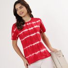 Ladies' 100% Cotton Round Neck T-Shirt , Red, small image number null