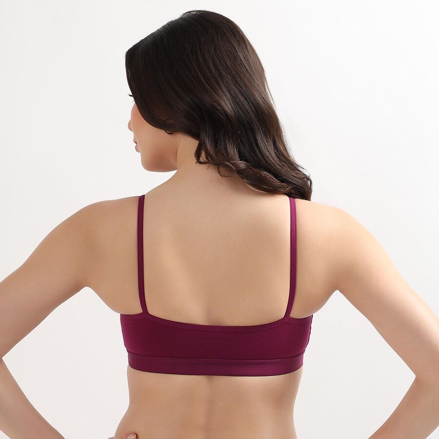 Ladies' Bra, Wine, large image number null