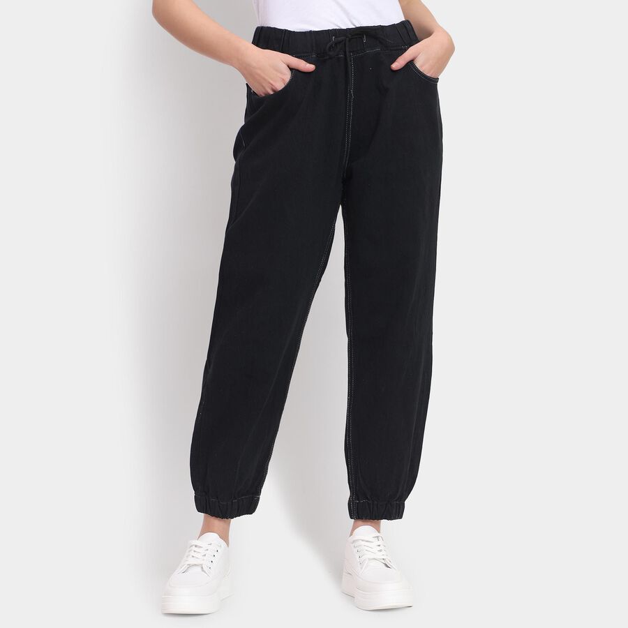 Ladies' Jeans , काला, large image number null
