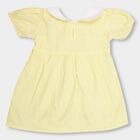 Infant Girls' 100% Cotton Frock, Yellow, small