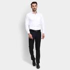 Men's Slim Fit Formal Trousers, Black, small image number null