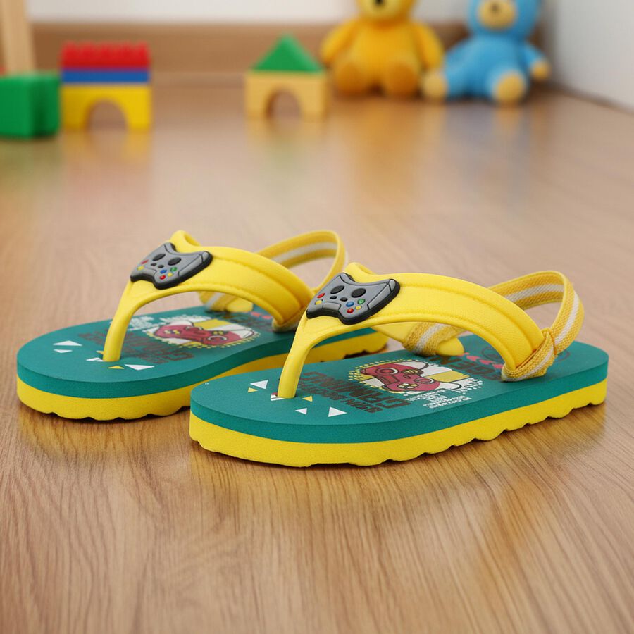 Boys' Slipper, Green, large image number null