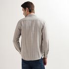Men's 100% Cotton Regular Collar Casual Shirt, Khaki, small image number null