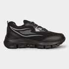 Men's Jet Black Lace-Up Sports Shoes, Black, small image number null
