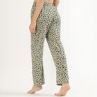 Women's Olive Green Leopard Print Relaxed Fit Pyjama, हल्का हरा, small image number null