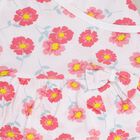 Infant Girls' 100% Cotton Frock , White, small image number null