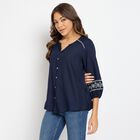 Ladies' Shirt , नेवी ब्लू, small image number null