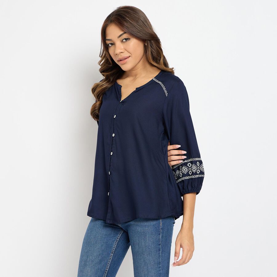 Ladies' Shirt , नेवी ब्लू, large image number null