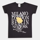 Girls' T-Shirt , Charcoal, small image number null