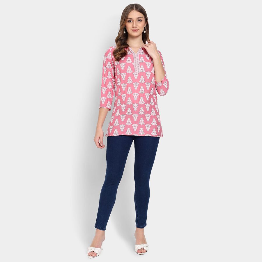 Ladies' Kurti, हल्का गुलाबी, large image number null