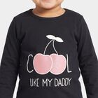 Infants Navy Blue Cotton Round Neck Regular T-Shirt, Navy Blue, small