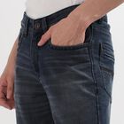 Men's Denim Slim Fit Jeans, गहरा नीला, small image number null