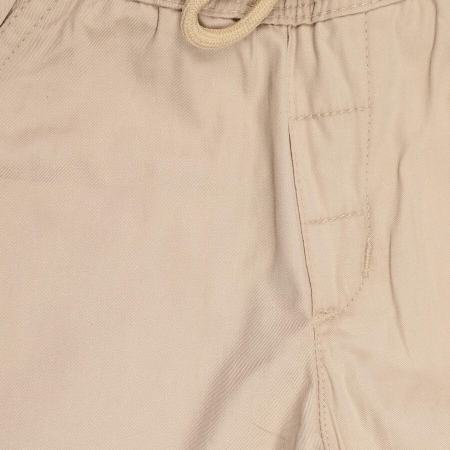Boys' 100% Cotton Jogger Trouser, Beige, large image number null