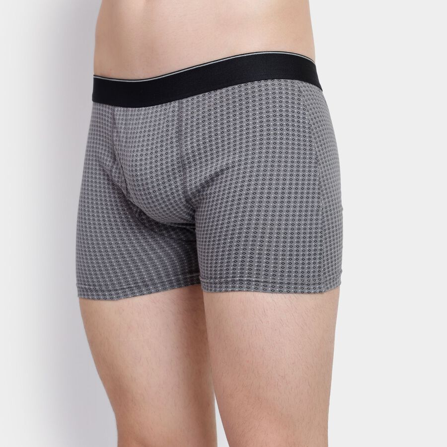 Men's 100% Cotton Trunks, हल्का ग्रे, large